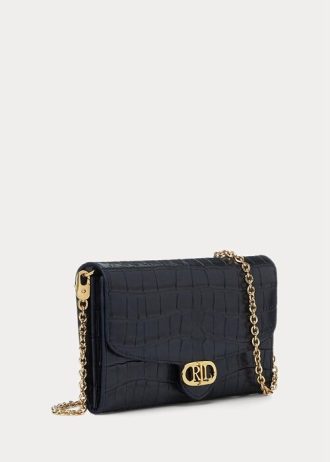 Εκλεπτυσμένες γυναικείες τσάντες χιαστί Adair με ανάγλυφο δέρμα Ralph Lauren