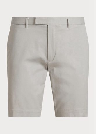 Γκρι ανδρικό σορτς Chino Ralph Lauren Stretch Slim Fit