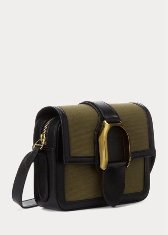 Γυναικείες τσάντες χιαστί τσάντες τύπου Olive Ralph Lauren Canvas Welington