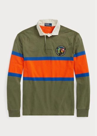 Olive ανδρικά μπλουζάκια ράγκμπι πόλο Ralph Lauren Classic Fit