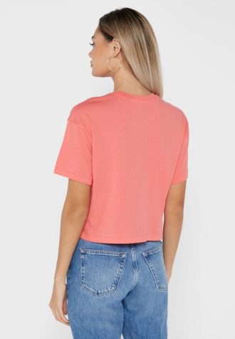 Κόκκινα γυναικεία μπλουζάκια με γραφικό λογότυπο Ralph Lauren