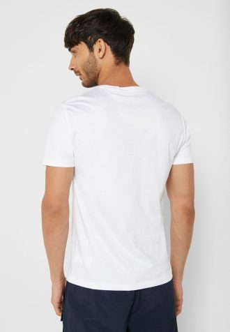 Λευκό ανδρικό μπλουζάκι Ralph Lauren Essential Crew Neck T