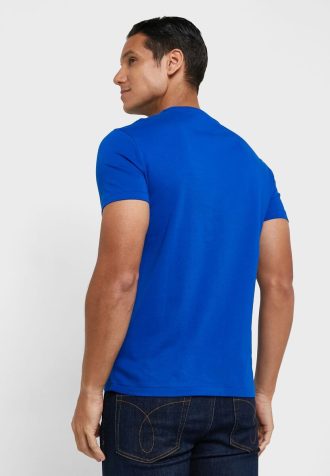 Μπλε ανδρικά μπλουζάκια Ralph Lauren Essential Crew Neck T