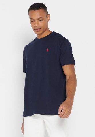 Ανδρικά μπλουζάκια με λαιμόκοψη πλήρωμα Ralph Lauren Essential Navy
