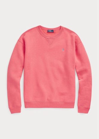 Γυναικεία φούτερ πουλόβερ Ralph Lauren Fleece με ροζ λουλούδι