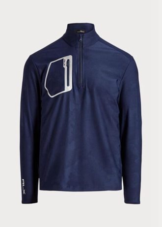 Ανδρικό φούτερ πουλόβερ τύπου ζακάρ ναυτικού Ralph Lauren GolfClassic Fit Camo