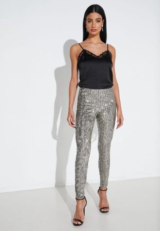 Γκρι γυναικείο παντελόνι Ralph Lauren Jersey