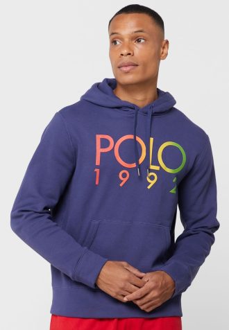 Ανδρικό κουκούλα με λογότυπο Ralph Lauren Navy