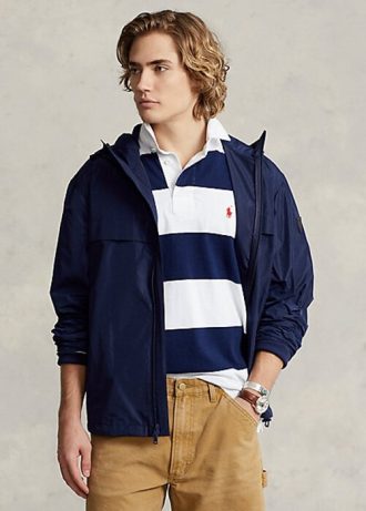 Ανδρικά μπουφάν Ralph Lauren Navy Water-repellent με κουκούλα