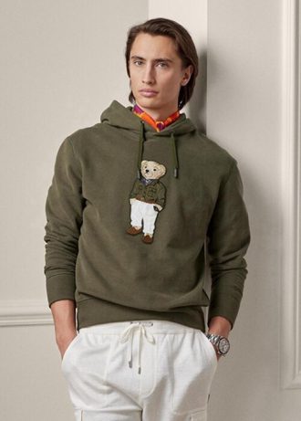 Ανδρικό φλις κουκούλα με κουκούλα Ralph Lauren Polo Bear