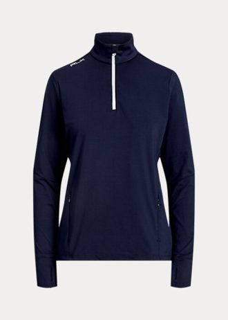 Γυναικείες μπλούζες με φερμουάρ, Ralph Lauren Stretch Jersey